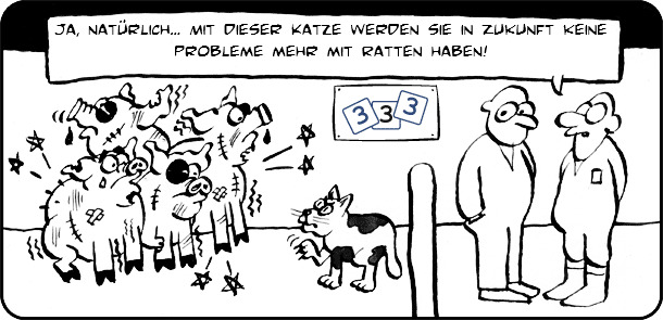 Sch&auml;dlingsbek&auml;mpfung im Stall