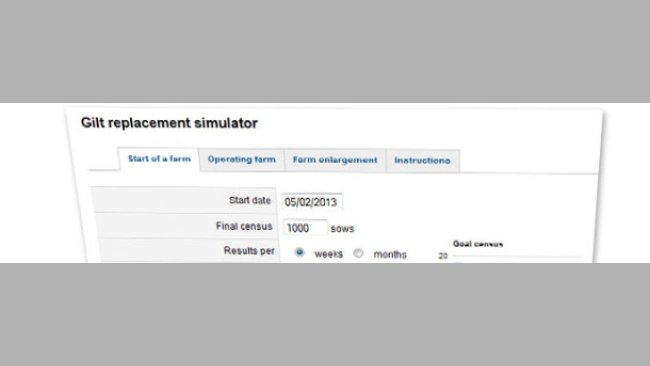 Simulator für Jungsauen-Remontierung