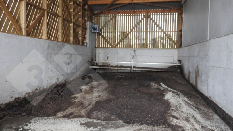 Stoccaggio della frazione solida.
