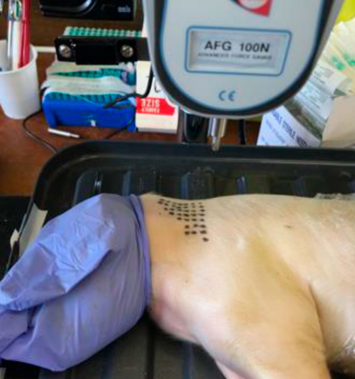 Misurazione della forza di iniezione dell'ago
