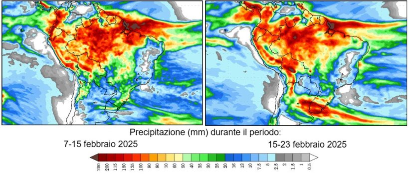 Figura 2: Previsioni meteo per l'emisfero australe (fonte: GrADS/COLA.
