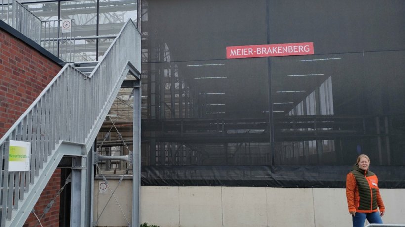 Stalla del Futuro Livello IV : accesso visitatori, scala a sinistra per soppalco di visualizazzione