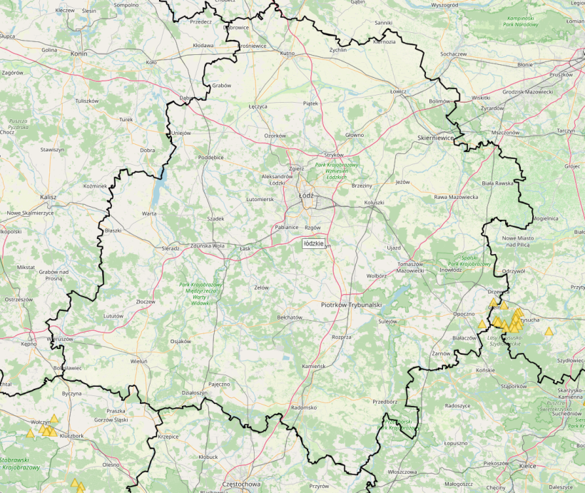 Primo caso di PSA in un cinghiale nella provincia di Lodz. Fonte: Chief Veterinary Inspectorate.