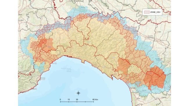 Zona CEV aggiornata al 29 luglio 2026. Fonte: Bollettino Epidemiologico Nazionale