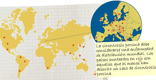 distribución mundial circovirosis