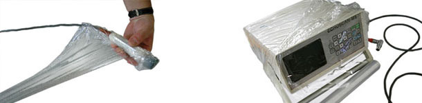 Proteger el ecógrafo con film de plástico de cocina