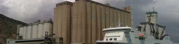 Cereales en el puerto