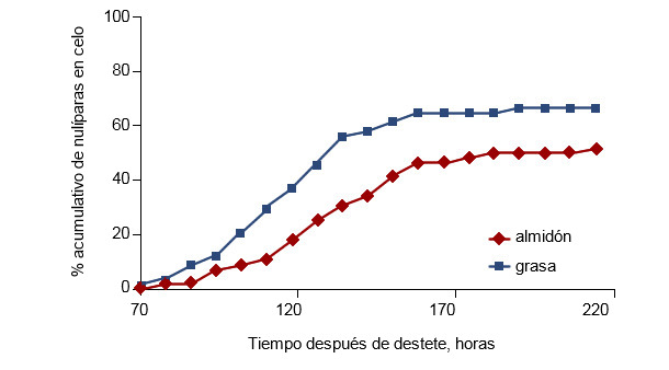 Tiempo después de destete