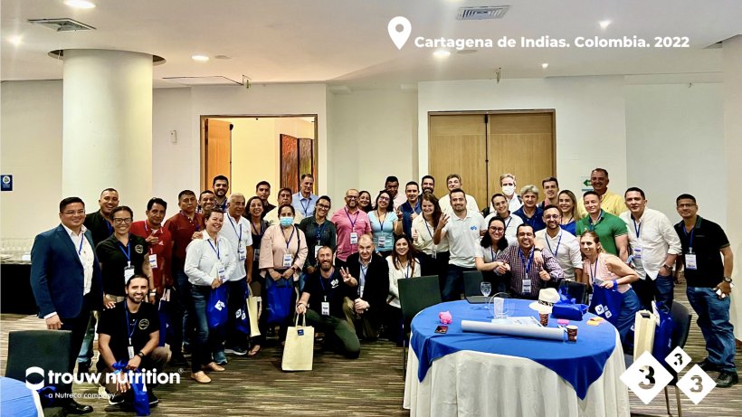 Asistentes a la World Dinner 333 by Trouw Nutrition en Cartagena, Colombia
