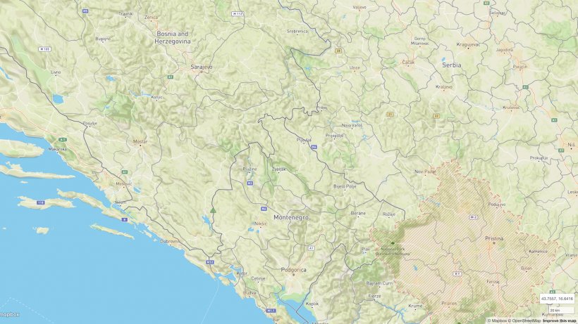 Location of the ASF outbreak in Montenegro. Source: WOAH.
