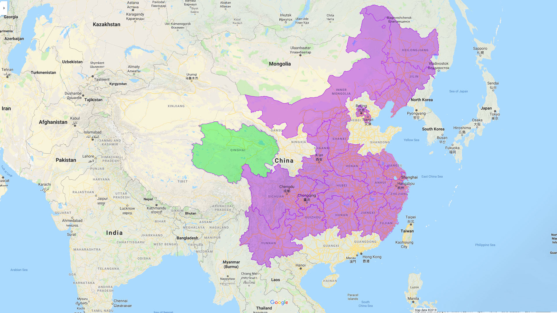 asf china provinces