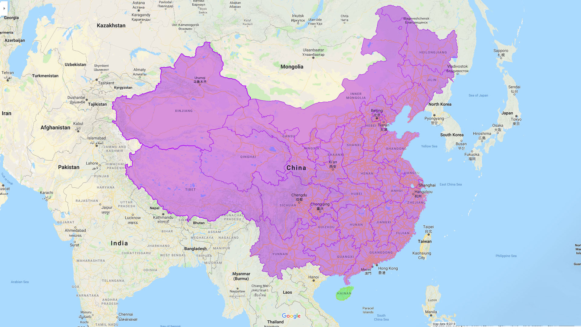 PPA afecta a toda China