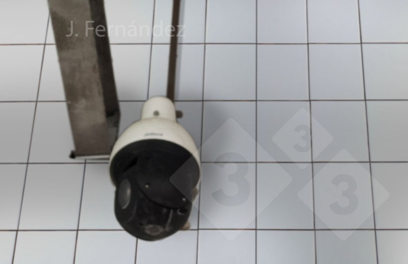 Cámara del sistema de videovigilancia instalado en un matadero.