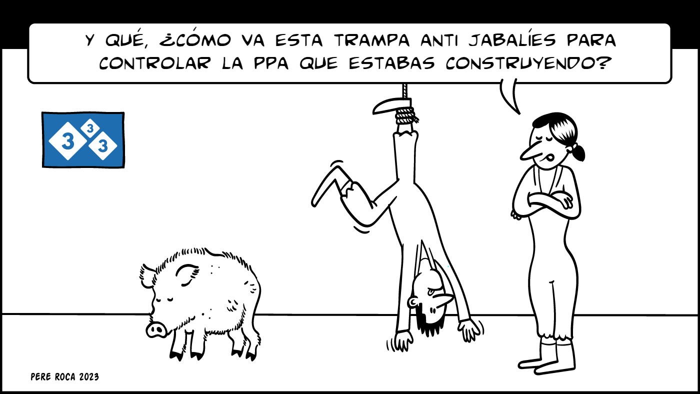 trampa para jabalíes