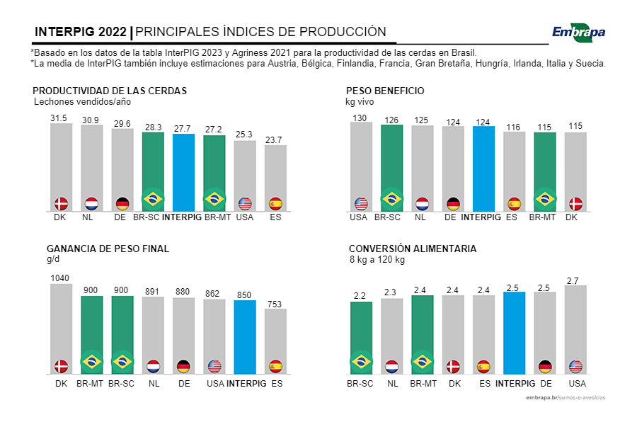 Main production indexes