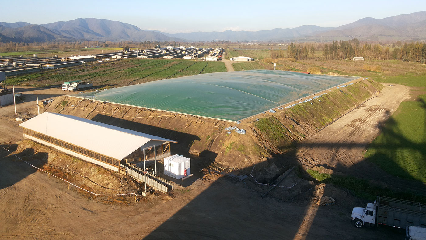 Laguna anaerobia cubierta con recuperación y aprovechamiento energético del biogás