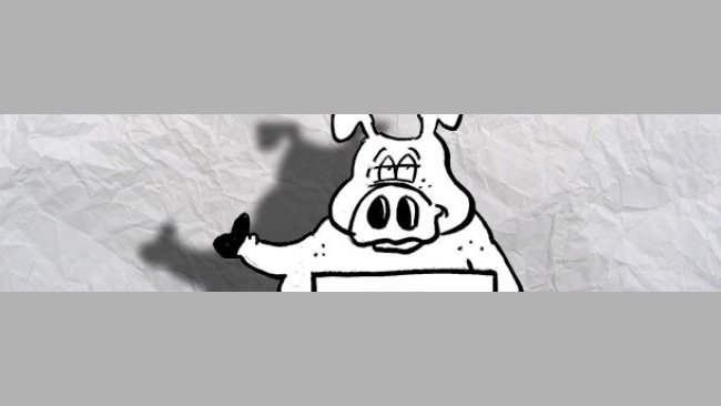 Hitchhiking pig