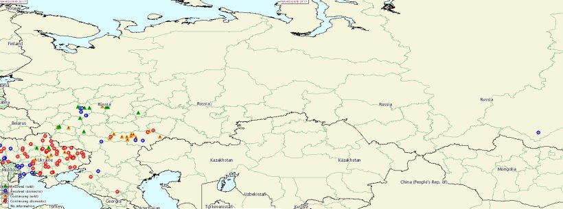 In Russia, the ASF has reached the oblast of Irkutskaya.