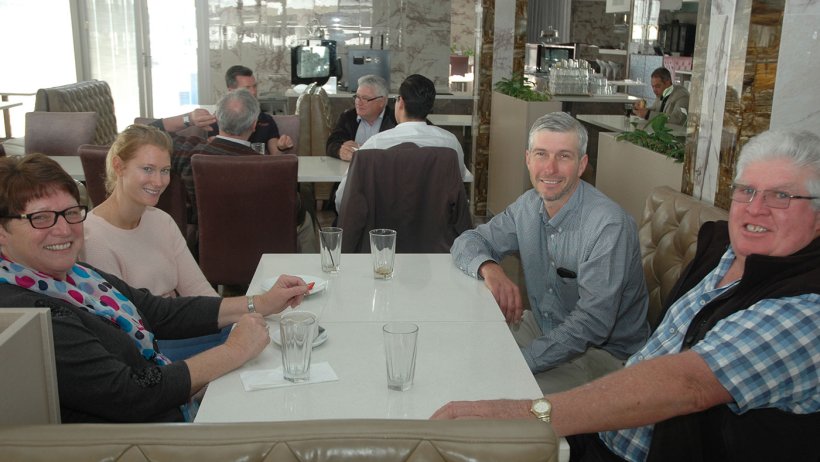 Relaxing during the lunch-break at WAPPA&rsquo;s 2017 Industry Day were producers Sharon Martin, Ashlee Howard, Brenden Howard and Steve Martin, all of Wannamal.
