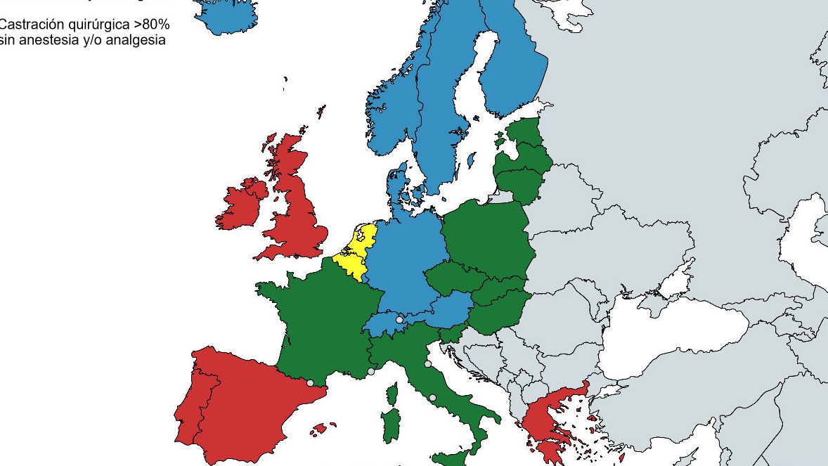 Source: Second progress report 2015 &ndash; 2017 on the European declaration on alternatives to surgical castration of pigs
