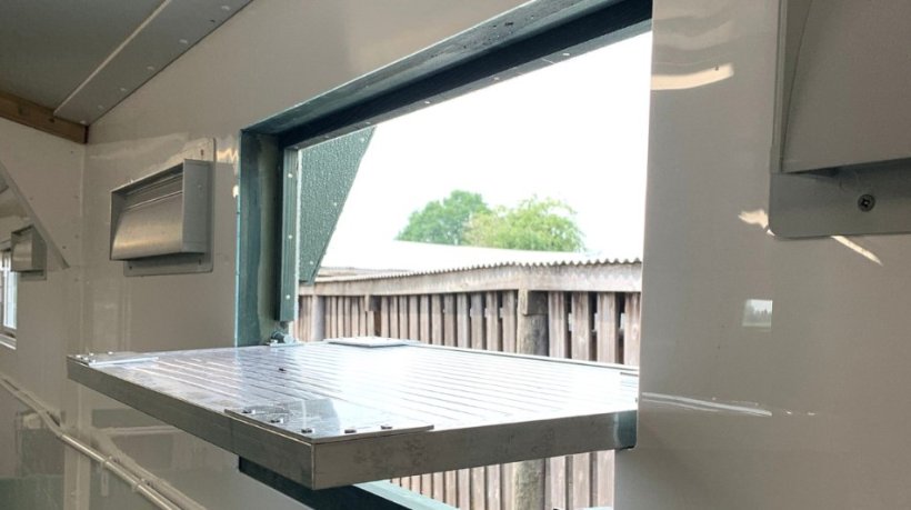 These drop-out window panels, from ARM Buildings, provide emergency ventilation in the event of a wide variety of adverse environmental conditions.
