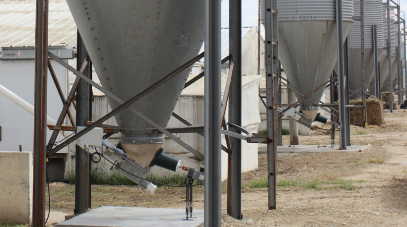 The automatic Flow Pro Bin Agitator eliminates feed bridging in bulk feed
tanks without the use of damaging vibrations or repetative, blunt impacts.