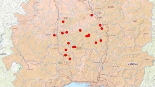 ASF cases in Italy