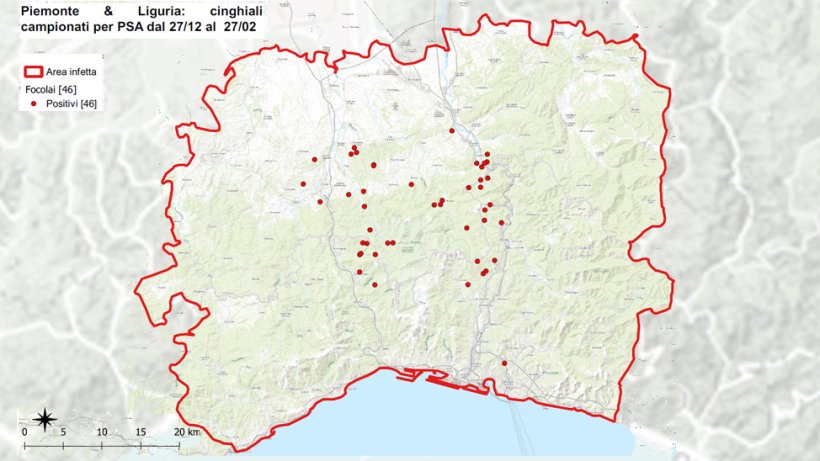 Map of ASF outbreaks