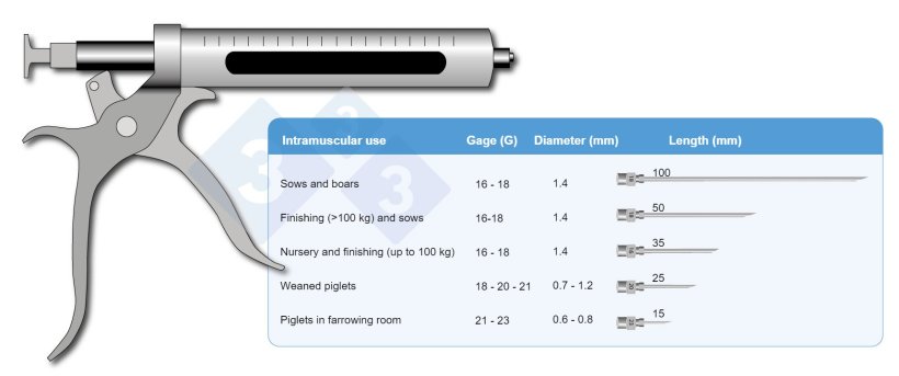 Figure&nbsp;1. Needle sizes.
