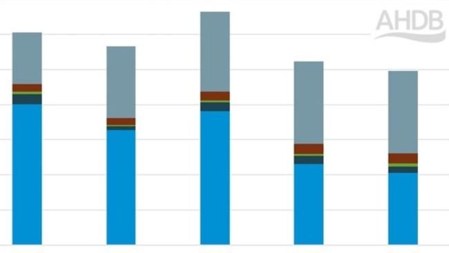 UK first quarter pig meat exports by product. Source: AHDB from HMRC compiled by Trade Data Monitor.