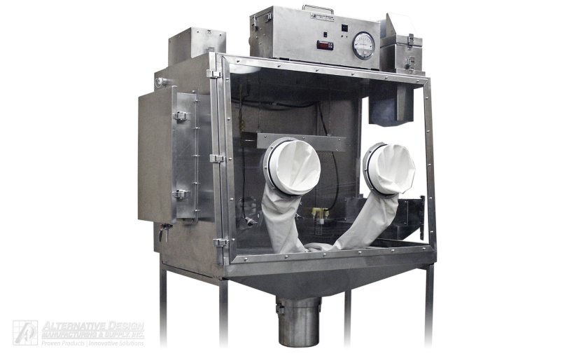 Figure 1. Modular animal isolator system used to expose gilts with aerosols of diluted lung homogenate containing M. hyopneumoniae strain 232. Image source: www.altdesign.com
