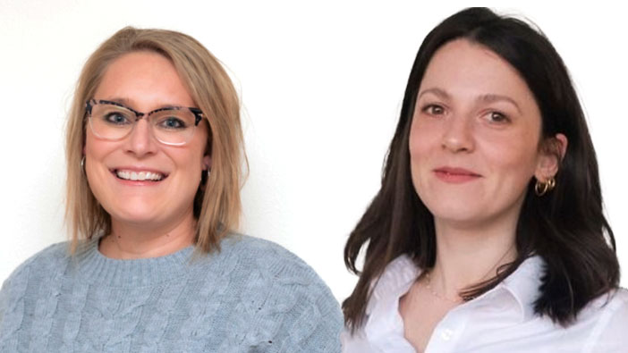 Kristine Ruby (left) and Antonella Della Badia (right).
