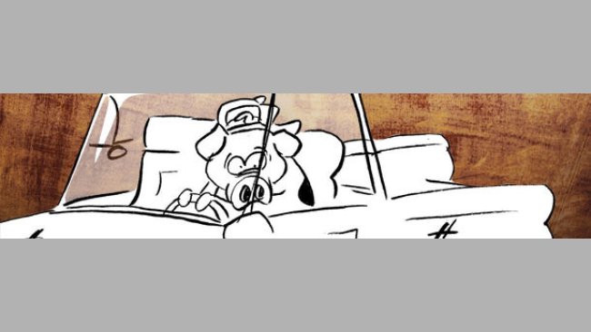 Sheep at wheel