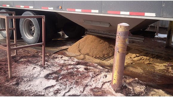 Bulk Ingredient Reception illustrating potential for fecal cross contamination