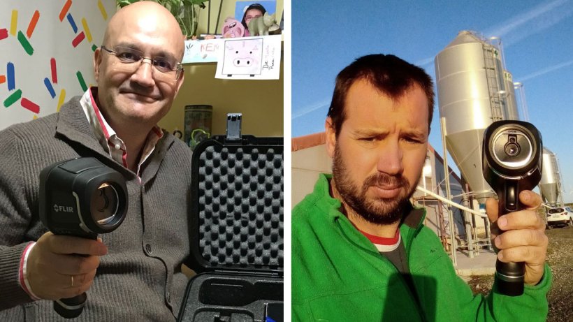 Rafael T. Pall&aacute;s, from Las Rozas, Madrid (left) and Germ&aacute;n Moya, from La Muela, Saragossa (right)
