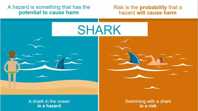 Ryc.1. Różnica między zagrożeniem a ryzykiem
