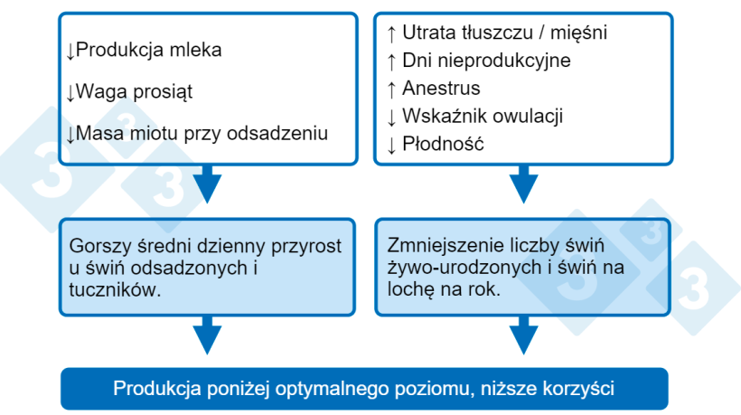Tab 1. Konsekwencje niskiego spożycia składnik&oacute;w odżywczych w okresie laktacji
