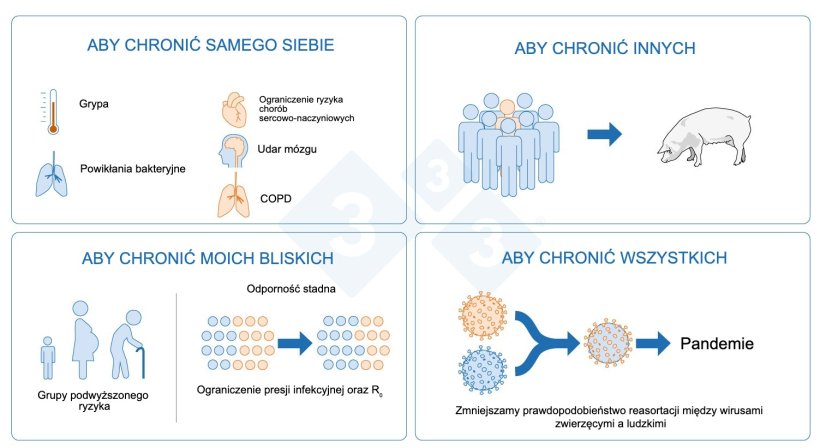 Rysunek 4. Dlaczego powinniśmy się szczepić przeciw grypie?
