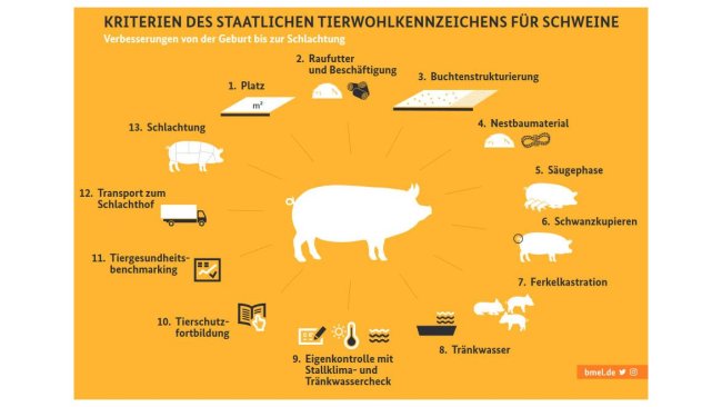KRITERIEN DES STAATLICHEN TIERWOHLKENNZEICHENS FÜR SCHWEINE