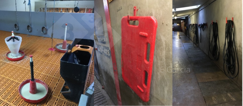 Figura 2. Ter a sala pronta antes que cheguem os leitões e manter todo o material ordenado e limpo faz uma grande diferença quanto a higiene, eficiência e comodidade para os leitões