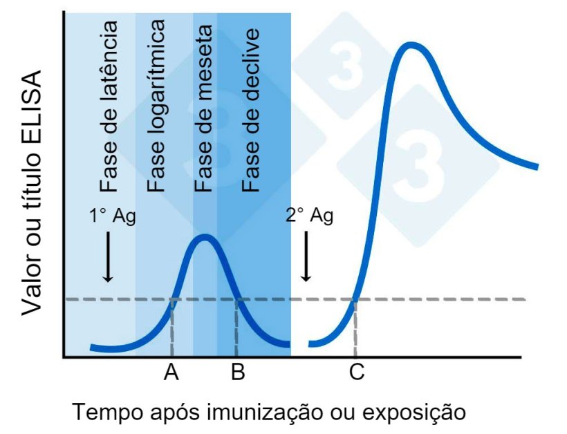 Figura 2. Valores ou t&iacute;tulos de ELISA ap&oacute;s a imuniza&ccedil;&atilde;o.
