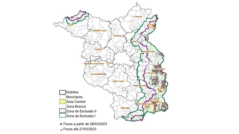 Situação geral no Estado de Brandeburgo (a 5 de Abril de 2023)