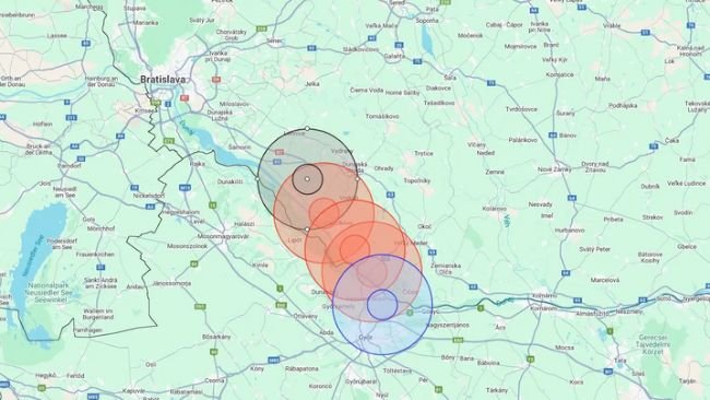 Focos de Febre Aftosa confirmados na Eslováquia, actualizados a 25/03/2025.