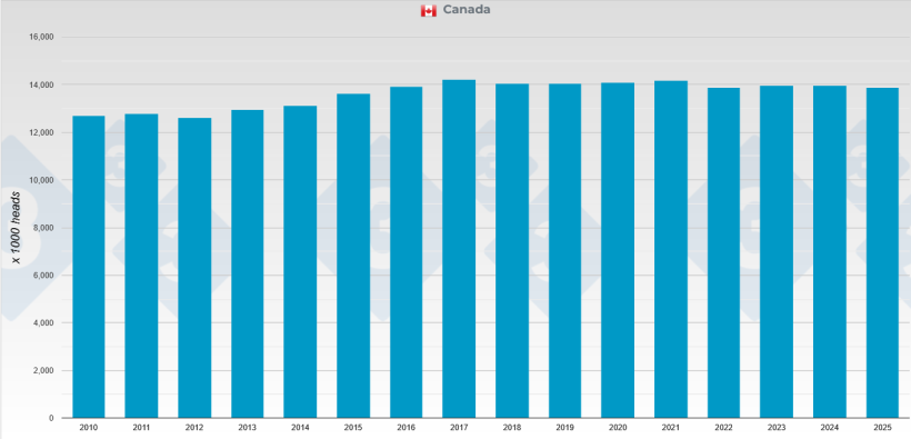 Annual pig census. Source: 333.
