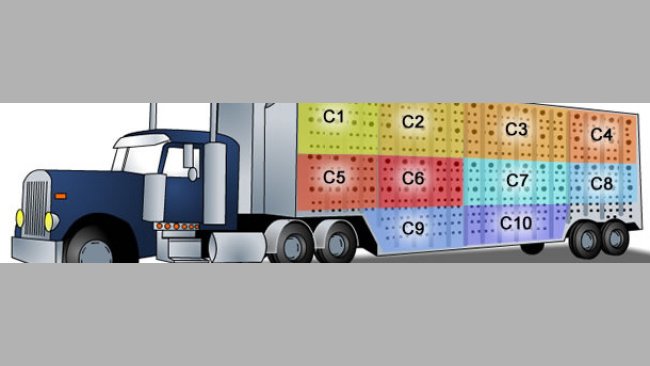 Camión de transporte de cerdos