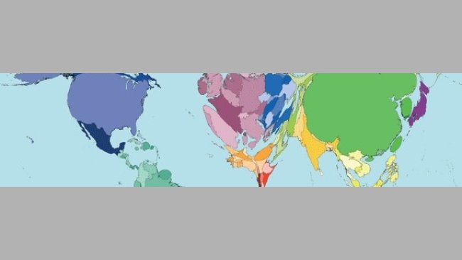 Proporción de producción de carne por países.