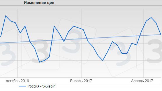 Цена на свиней в Россия

