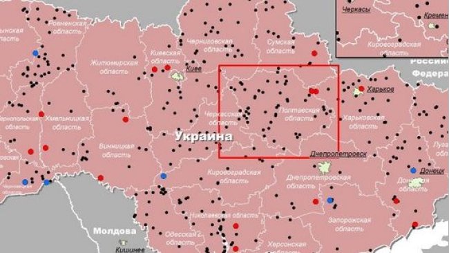 Рис. 1 Эпизоотическая ситуация по АЧС на территории Украины за 2012-2019 гг (по данным МЭБ)