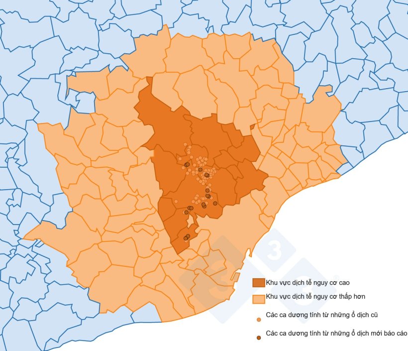 Bản đồ c&aacute;c ổ dịch ASF mới tại T&acirc;y Ban Nha
