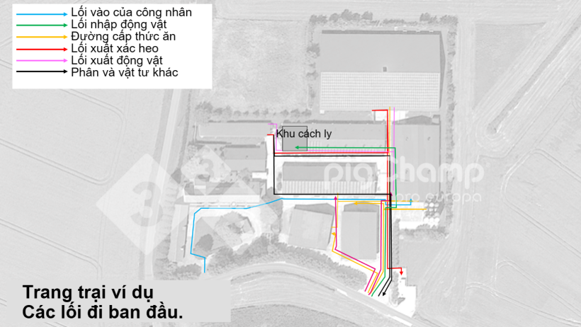 Hình 1. Lộ trình di chuyển lúc đầu.
